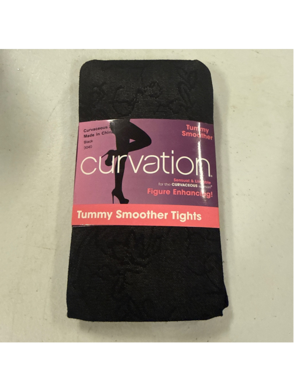 Women's Curvation Tummy Smoother Tights Black